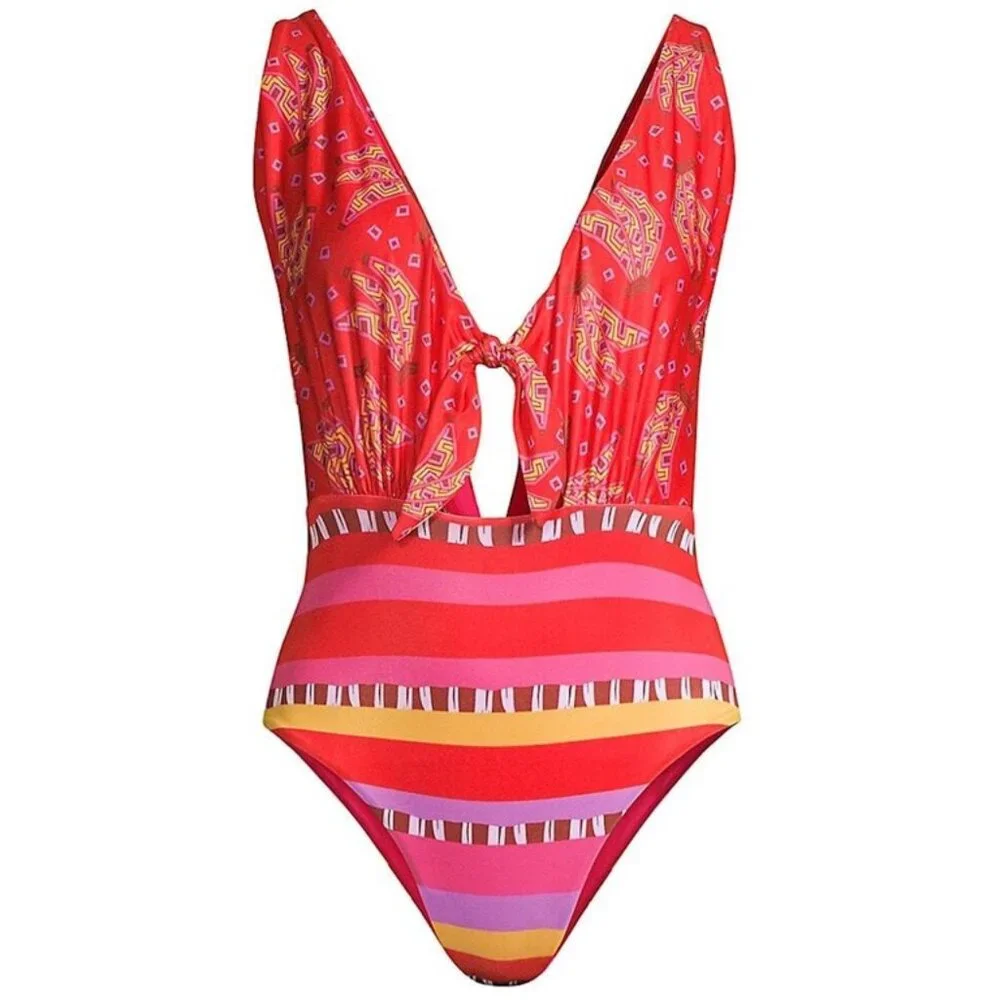 Farm Rio Reversible Tiki Bananas Lucy One Piece